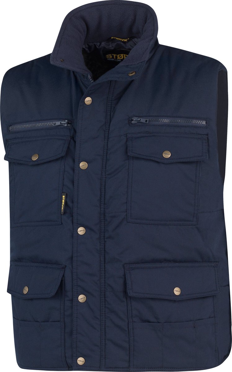 STØRVIK Pocket Bodywarmer Winddicht 4 seizoenen Heren - Maat 3XL - Donkerblauw