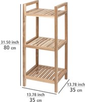 Handdoekrek 3 etage Acina hout  35x35x80cm