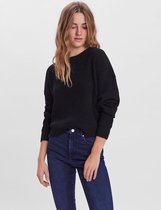 Vero Moda VMSADIE LS O-NECK BLOUSE - Black Black