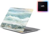 Laptophoes - Geschikt voor MacBook Air 13 inch Hoes - Case Voor Air M1 2020 (A2337) - Golven