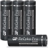 Setje van 4 x AA GP ReCyko Pro batterijen - 2000mAh