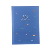Notes Agenda– Jaarplanner– Notebook – 365 dagen dagboek – Blauw