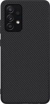 Nillkin HardCase Synthetisch Carbon Samsung Galaxy A52 - Zwart