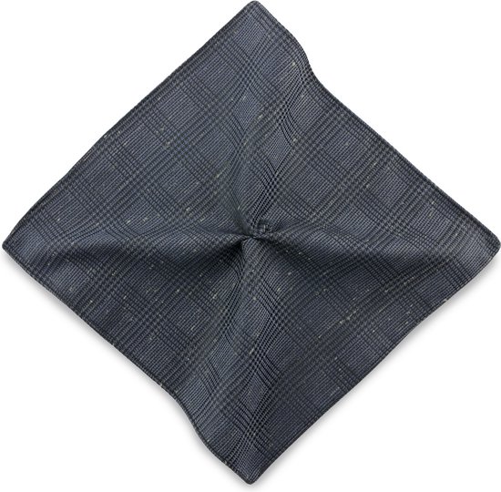Sir Redman - Pochets - pochet Collin Check denimblauw - denimblauw / zwart / groen