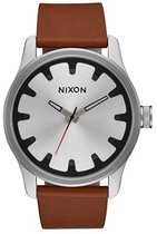 Nixon The Driver Leather Horloge - Black/brown