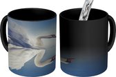 Magische Mok - Foto op Warmte Mok - Zwaan - Water - Dier - 350 ML