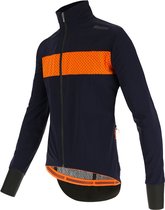 Santini Fietsjack lange mouwen Blauw Heren - Guard Mercurio Rain Jacket Nautica Blue - S