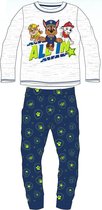 Paw Patrol pyjama - maat 122 - PAW pyjamaset - grijs met donkerblauw
