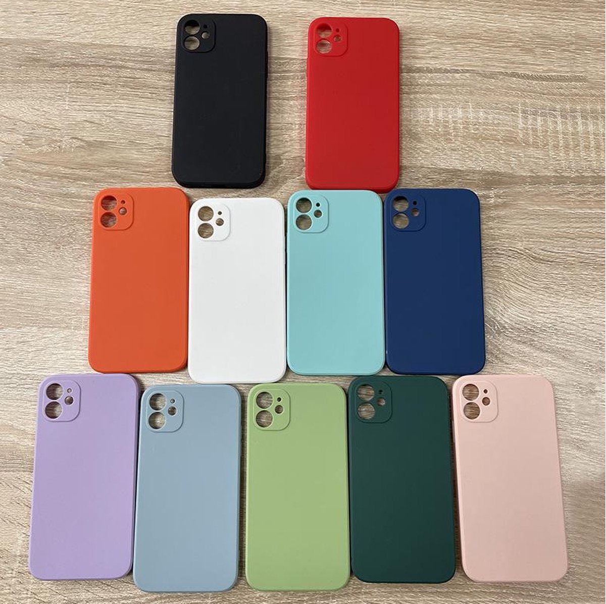 Mat Soft Touch iPhone Hoesje - TPU - iPhone 13promax - Paars