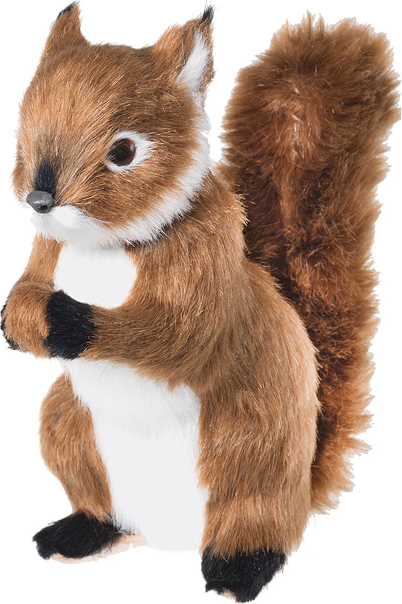 Deco Eekhoorn 14cm fluffy