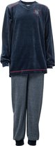 Jongens pyjama velours 134169 vhals 80% katoen - 20% polyester 164