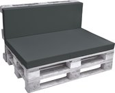 Beautissu Rugkussen Palletkussen ECO Pure 120x40cm graphiet grijs