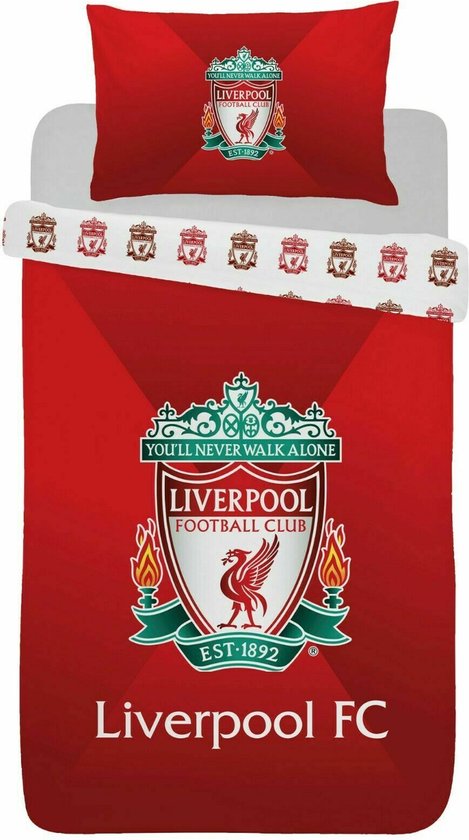 Liverpool FC Eenpersoons Dekbedovertrek The Reds | 137x198cm | bol.com