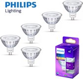 Philips LED lampjes - GU5.3 Reflector - 12 volt - Warm licht - 5 lampen