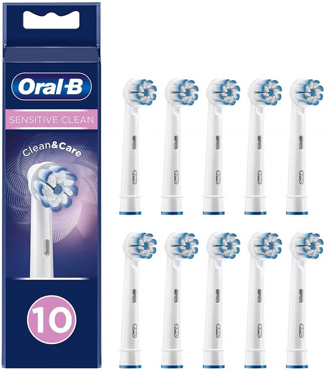 Oral-B Sensitive Clean Opzetborstel voor elektrische tandenborstel 10 stuk(s) Wit