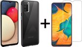 iParadise Samsung A03S Hoesje - Samsung Galaxy A03S hoesje transparant case siliconen hoesjes cover hoes - 1x Samsung A03S Screenprotector