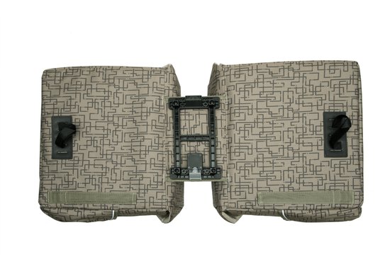 New Looxs Ivy Mondi Joy Dubbele Fietstas MIK - 38 liter - Walnoot Ivy grijs groen van New Looxs — afbeelding 3