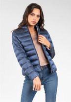 DEELUXE Fijne puffer coat met opstaande kraag LALIE Navy