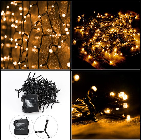 DUB Kerstboomverlichting - Kerstverlichting - Feestverlichting - Warm Wit- 4m - inclusief Timer