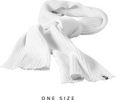 Fijn geweven witte sjaal voor volwassenen - Elevate sjaal oversized voor dames/heren  - Premium kwaliteit