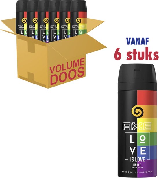 Axe Love is Love Body Spray 150 ml deodorant 6 st Voordeelverpakking