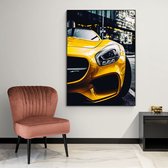 Poster Yellow AMG - Papier - 50x70 cm - Meerdere Afmetingen & Prijzen | Wanddecoratie - Interieur - Art - Wonen - Schilderij - Kunst