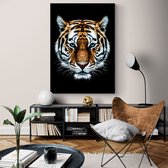 Poster Tiger ² - Plexiglas - 50x70 cm - Meerdere Afmetingen & Prijzen | Wanddecoratie - Interieur - Art - Wonen - Schilderij - Kunst