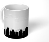 Mok - Een winterse skyline van Houston - zwart wit - 350 ML - Beker
