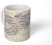 Mok - de kaart van Kirgistan - 350 ML - Beker