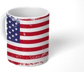 Mok - Vlag - Vintage - Amerika - 350 ML - Beker