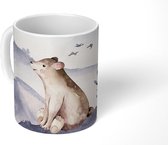 Mug - Ours - Hiver - Neige - 350 ML - Tasse - Cadeau Sinterklaas - Cadeaux de Noël - Cadeaux de chaussures - Cadeaux à distribuer