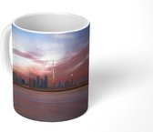 Mok - Skyline van Dubai bij zonsondergang - 350 ML - Beker