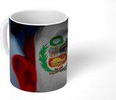 Mok - Koffiemok - Vlag van Peru - Mokken - 350 ML - Beker - Koffiemokken - Theemok