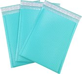Luchtkussen Enveloppen | 15 x 18 cm | 25 Stuks | Turquoise | Bubbeltjes Plastic Enveloppen | Verpakking | Verzending | Zelfklevende Strip | Verzendzakken