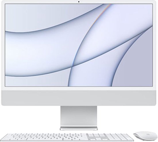 Apple iMac 24 inch (2021) - CTO - 8GB - 512GB SSD - M1 8-Core GPU - Touch ID - Numpad - Zilver