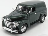 GMC Panel Truck 1950 (Groen) (23 cm) 1/18 MIRA + Luxe Showcase  - Model auto - Schaalmodel - Modelauto - Miniatuur autos