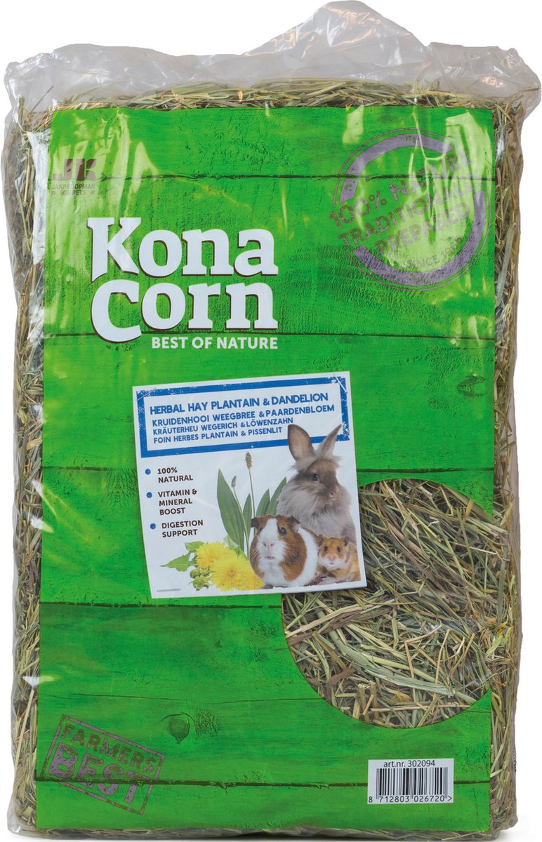 Konacorn Kruidenhooi weegbree en paardenbloem 500 gram