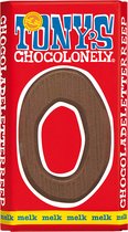 Tony's Chocolonely Melkchocolade Letterreep O - 150 Gram
