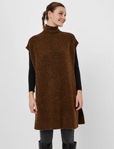 Vero Moda VMSONYA SL HIGHNECK VEST - Emperador Dark Brown