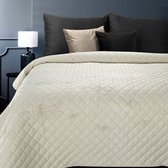 Lucy’s Living luxe LORET Beddensprei Beige - 170x210 cm – bedsprei 2 persoons - beige – beddengoed – slaapkamer – spreien