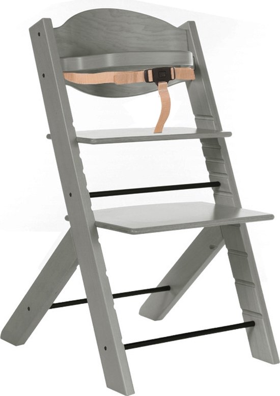 Product: Treppy Woody Grijs Meegroei Kinderstoel 2029, van het merk Treppy