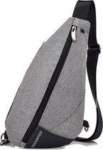 Crossbody Small-Bag! Sportieve casual slingbag - Grijs - Moderne multifunctionele schoudertas