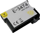 Inktplace Huismerk T3474 Inkt cartridge Yellow / Geel geschikt voor Epson