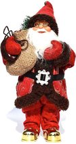 Dakta® Kerstmannetje | Kerstdecoratie | 30 cm Hoog | Versiering | Decoratie | Pluche