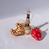 Vondels kerstboomversiering - kerstbal - good morning mini set - 5 cm