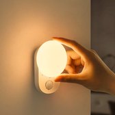 Baseus LED-Nachtlampje Oplaadbaar met Sensor | 3000K Warmlicht | Voor in de Baby- Kinderkamer | Inclusief Oplaadkabel | Zelfklevend Nachtlampje