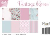 Joy!Crafts Papierset - A4 - 3x4 tweezijdige designs - Vintage rose