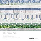 Scrapbook papier - Kaisercraft paper pad 16,5x16,5cm Wandering ivy - 1 stuk