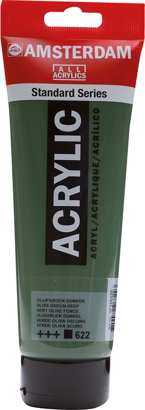 Peinture acrylique Amsterdam 250ml vert olive foncé