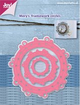 Joy!Crafts snijstencil Mery's frame werk cirkels